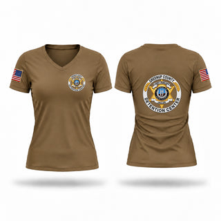 Womens Short Sleeve Vneck Shirt, Greenup county detention center, Police, Teamtime, Team time, sublimation, custom sports apparel, team uniforms, spirit wear, spiritwear, sports uniforms, custom shirts, team store, custom team store, fundraiser sports, apparel fundraiser