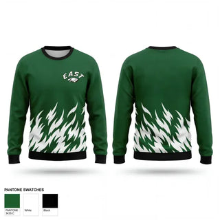 Crew Neck Sweatshirt, East Henderson High School, Track & Field, Teamtime, Team time, sublimation, custom sports apparel, team uniforms, spirit wear, spiritwear, sports uniforms, custom shirts, team store, custom team store, fundraiser sports, apparel fundraiser