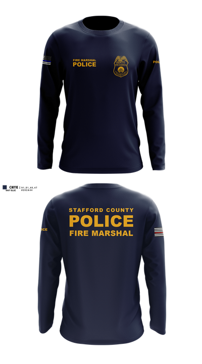 Stafford County Fire Marshal's Office 23358939 Long Sleeve Performance Shirt 5