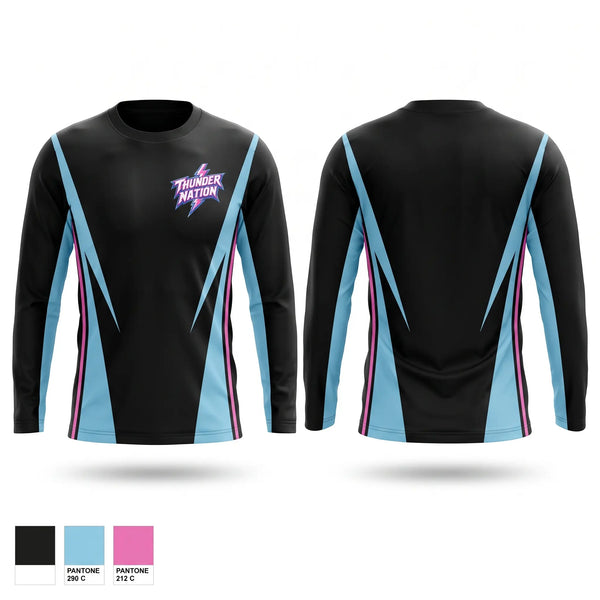 Long Sleeve Performance Shirt, Thunder Nation, Men's Basketball, Teamtime, Team time, sublimation, custom sports apparel, team uniforms, spirit wear, spiritwear, sports uniforms, custom shirts, team store, custom team store, fundraiser sports, apparel fundraiser
