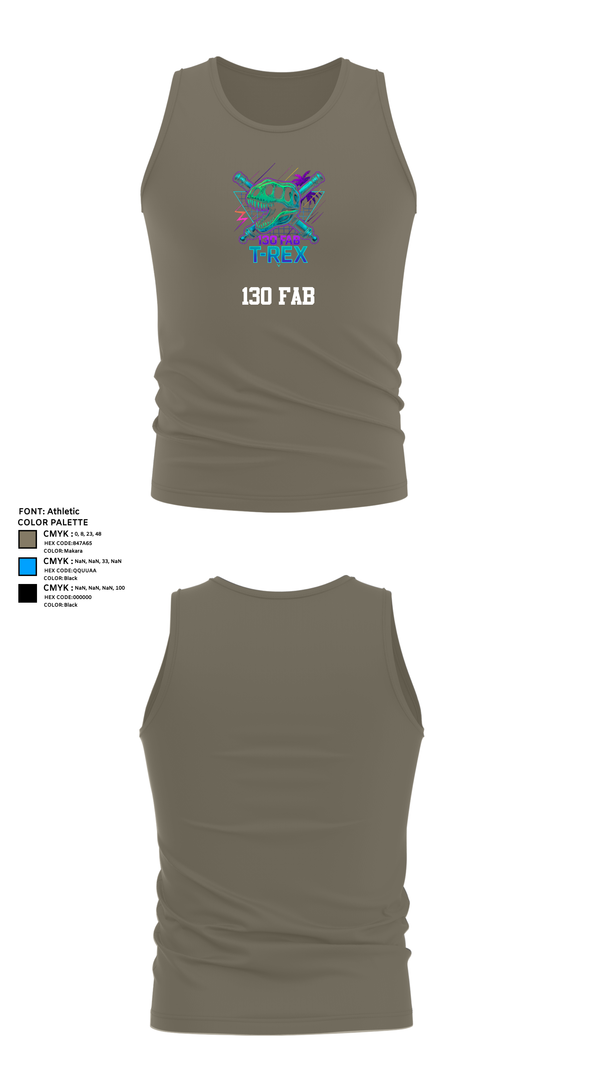 Tank Top, 130 FAB, Army, Teamtime, Team time, sublimation, custom sports apparel, team uniforms, spirit wear, spiritwear, sports uniforms, custom shirts, team store, custom team store, fundraiser sports, apparel fundraiser