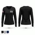 Veterans Affairs Police - Long Beach Women's Long Sleeve V-neck Shirt - 1