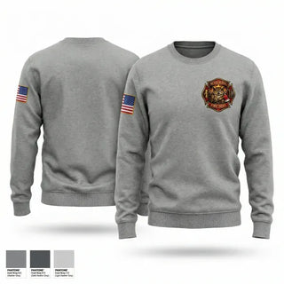 Crew Neck Sweatshirt, Altus Rural Fire Department, Fire Department, Teamtime, Team time, sublimation, custom sports apparel, team uniforms, spirit wear, spiritwear, sports uniforms, custom shirts, team store, custom team store, fundraiser sports, apparel fundraiser