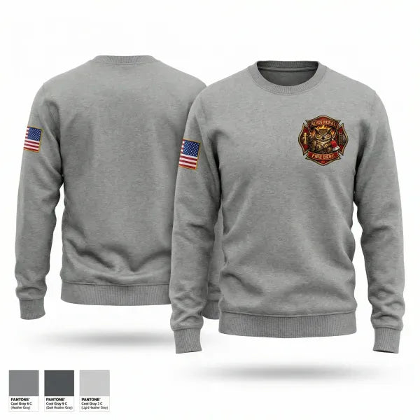 Crew Neck Sweatshirt, Altus Rural Fire Department, Fire Department, Teamtime, Team time, sublimation, custom sports apparel, team uniforms, spirit wear, spiritwear, sports uniforms, custom shirts, team store, custom team store, fundraiser sports, apparel fundraiser