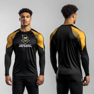 Long Sleeve Performance Shirt, Kenwood Middle School Basketball, Men's Basketball, Teamtime, Team time, sublimation, custom sports apparel, team uniforms, spirit wear, spiritwear, sports uniforms, custom shirts, team store, custom team store, fundraiser sports, apparel fundraiser