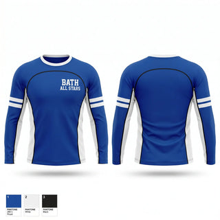 Long Sleeve Performance Shirt, Bath All Stars, Baseball, Teamtime, Team time, sublimation, custom sports apparel, team uniforms, spirit wear, spiritwear, sports uniforms, custom shirts, team store, custom team store, fundraiser sports, apparel fundraiser