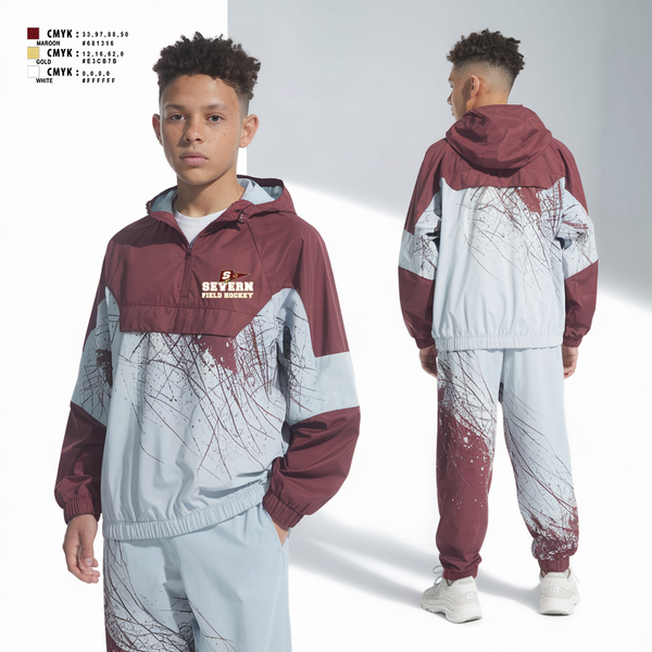 Windbreaker, Severn School Field Hockey, Field Hockey, Teamtime, Team time, sublimation, custom sports apparel, team uniforms, spirit wear, spiritwear, sports uniforms, custom shirts, team store, custom team store, fundraiser sports, apparel fundraiser