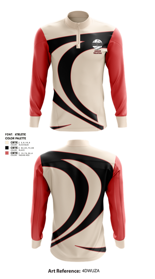 Quarter Zip Jacket, Jaguars, Men's Volleyball, Teamtime, Team time, sublimation, custom sports apparel, team uniforms, spirit wear, spiritwear, sports uniforms, custom shirts, team store, custom team store, fundraiser sports, apparel fundraiser