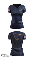 EPA-CID Baton Rouge 12287064 Women's Short Sleeve V-neck Shirt - 21