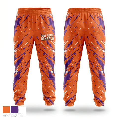 Sweatpants, Fort Pierce Bengals, , Teamtime, Team time, sublimation, custom sports apparel, team uniforms, spirit wear, spiritwear, sports uniforms, custom shirts, team store, custom team store, fundraiser sports, apparel fundraiser
