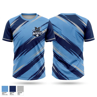 Michiana Magic Baseball Club Soft Poly Tee Cotton Like Feel - 1
