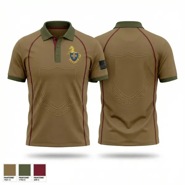 Short Sleeve Performance Polo, 4-410th Brigade Support Battalion, Army, Teamtime, Team time, sublimation, custom sports apparel, team uniforms, spirit wear, spiritwear, sports uniforms, custom shirts, team store, custom team store, fundraiser sports, apparel fundraiser