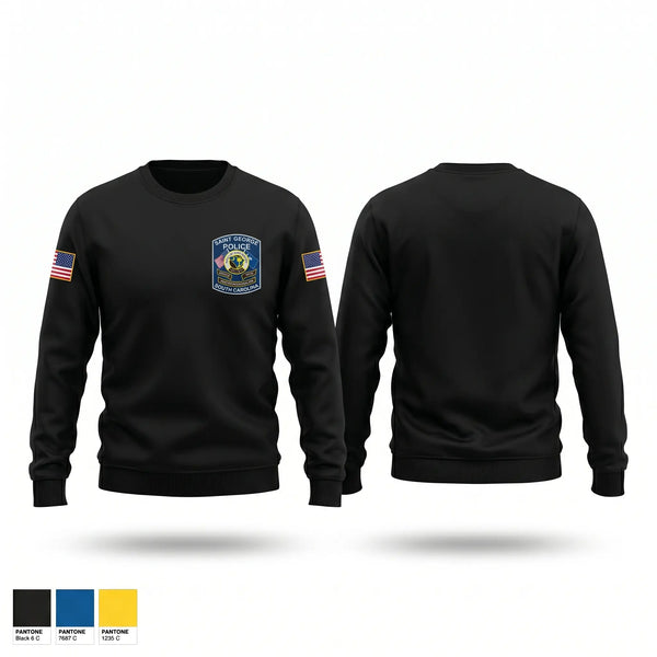 Crew Neck Sweatshirt, St. George police dept, Police, Teamtime, Team time, sublimation, custom sports apparel, team uniforms, spirit wear, spiritwear, sports uniforms, custom shirts, team store, custom team store, fundraiser sports, apparel fundraiser