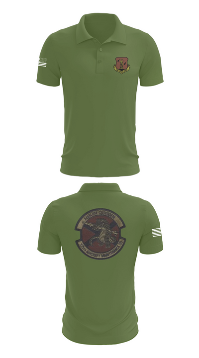 125th Tactical Aircraft Maintenance SQ 70898638 Short Sleeve Performance Polo - 45