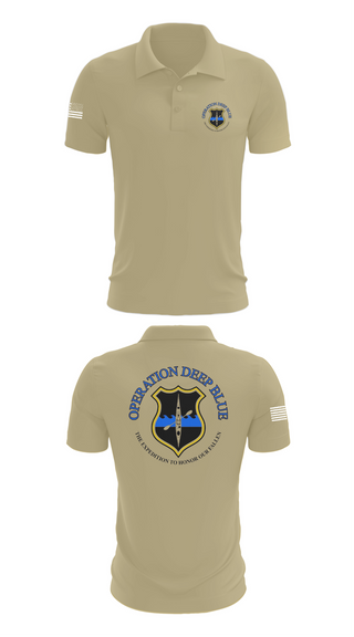 Short Sleeve Performance Polo, Operation Deep Blue, , Teamtime, Team time, sublimation, custom sports apparel, team uniforms, spirit wear, spiritwear, sports uniforms, custom shirts, team store, custom team store, fundraiser sports, apparel fundraiser