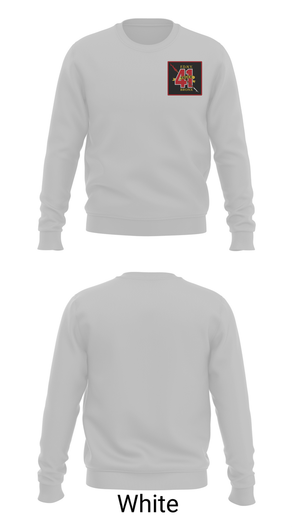 Crew Neck Sweatshirt, Ladder 41, Fire Department, Teamtime, Team time, sublimation, custom sports apparel, team uniforms, spirit wear, spiritwear, sports uniforms, custom shirts, team store, custom team store, fundraiser sports, apparel fundraiser