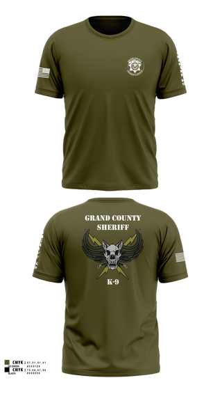 Old School Cotton Feel Shirt, GCSO K9, Police, Teamtime, Team time, sublimation, custom sports apparel, team uniforms, spirit wear, spiritwear, sports uniforms, custom shirts, team store, custom team store, fundraiser sports, apparel fundraiser