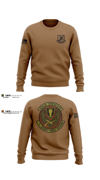 Crew Neck Sweatshirt, 115th Security Forces Squadron, Air Force, Teamtime, Team time, sublimation, custom sports apparel, team uniforms, spirit wear, spiritwear, sports uniforms, custom shirts, team store, custom team store, fundraiser sports, apparel fundraiser