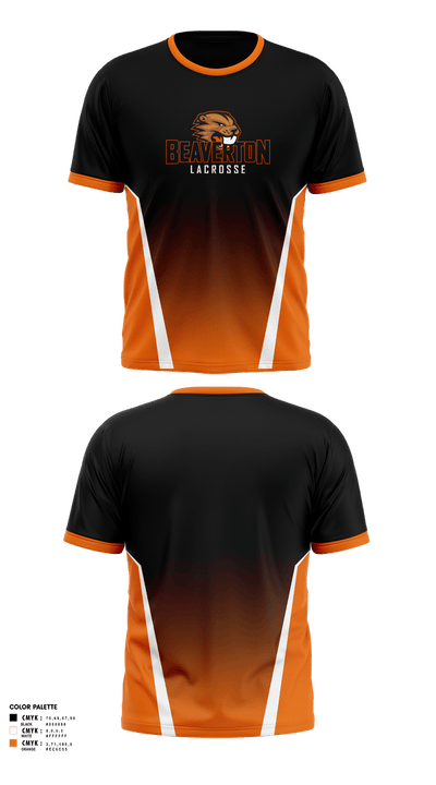 Beaverton Boys Lacrosse 8252895 Short Sleeve Performance Shirt - 2
