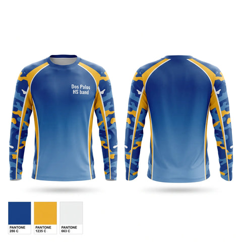Long Sleeve Performance Shirt, Dos Palos HS band, Baseball, Teamtime, Team time, sublimation, custom sports apparel, team uniforms, spirit wear, spiritwear, sports uniforms, custom shirts, team store, custom team store, fundraiser sports, apparel fundraiser