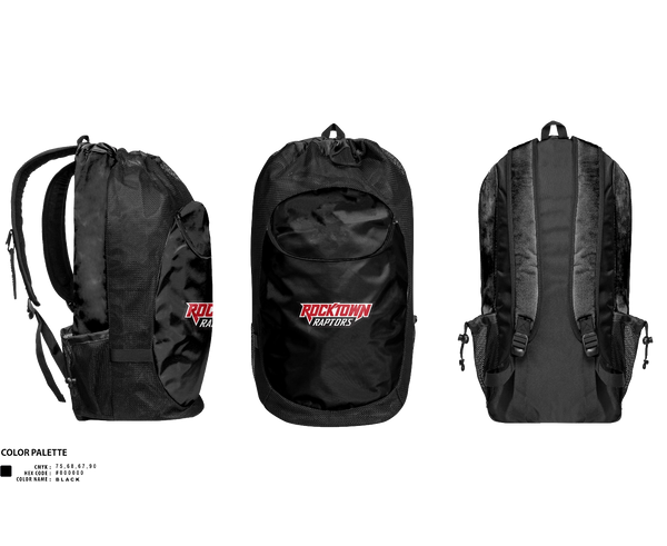 Gear Bag, Rocktown High School Basketball, Men's Basketball, Teamtime, Team time, sublimation, custom sports apparel, team uniforms, spirit wear, spiritwear, sports uniforms, custom shirts, team store, custom team store, fundraiser sports, apparel fundraiser