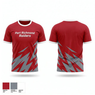 Short Sleeve Performance Shirt, Port Richmond Raiders, Men's Soccer, Teamtime, Team time, sublimation, custom sports apparel, team uniforms, spirit wear, spiritwear, sports uniforms, custom shirts, team store, custom team store, fundraiser sports, apparel fundraiser