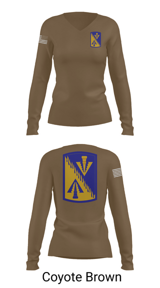 Womens Long Sleeve Vneck Shirt, 128th Aviation Brigade, Army, Teamtime, Team time, sublimation, custom sports apparel, team uniforms, spirit wear, spiritwear, sports uniforms, custom shirts, team store, custom team store, fundraiser sports, apparel fundraiser