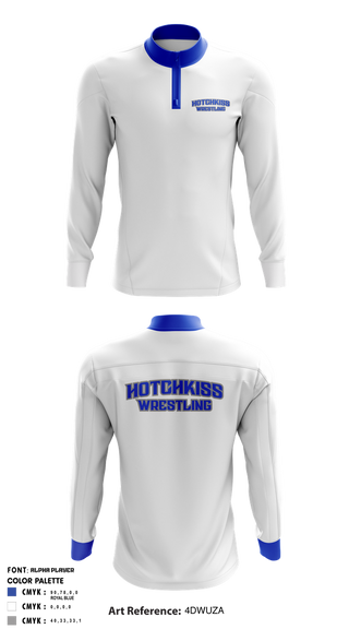 Quarter Zip Jacket, The Hotchkiss School / Hotchkiss Wrestling / Bearcats, Wrestling, Teamtime, Team time, sublimation, custom sports apparel, team uniforms, spirit wear, spiritwear, sports uniforms, custom shirts, team store, custom team store, fundraiser sports, apparel fundraiser