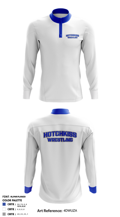 The Hotchkiss School / Hotchkiss Wrestling / Bearcats 19721687 Quarter Zip Jacket - 3