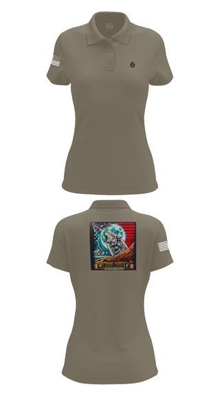 Womens Short Sleeve Performance Polo, 1st Combat Readiness Regiment, , Teamtime, Team time, sublimation, custom sports apparel, team uniforms, spirit wear, spiritwear, sports uniforms, custom shirts, team store, custom team store, fundraiser sports, apparel fundraiser