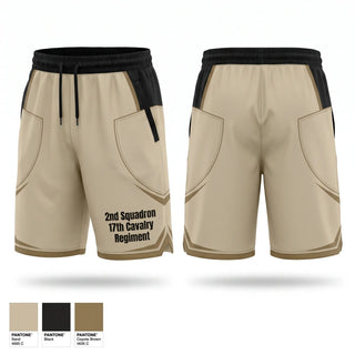 Athletic Shorts With Pockets, 2nd Squadron 17th Cavalry Regiment, Army, Teamtime, Team time, sublimation, custom sports apparel, team uniforms, spirit wear, spiritwear, sports uniforms, custom shirts, team store, custom team store, fundraiser sports, apparel fundraiser
