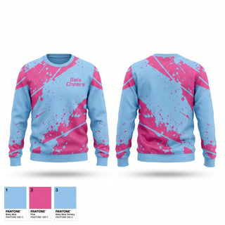 Crew Neck Sweatshirt, Gals Cheers, Cheer, Teamtime, Team time, sublimation, custom sports apparel, team uniforms, spirit wear, spiritwear, sports uniforms, custom shirts, team store, custom team store, fundraiser sports, apparel fundraiser