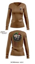 LCAC 26 46359617 Women's Long Sleeve V-neck Shirt - 1