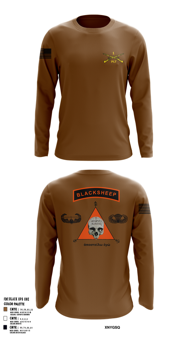 Long Sleeve Performance Shirt, 1st PLT B Co 1-173IN, , Teamtime, Team time, sublimation, custom sports apparel, team uniforms, spirit wear, spiritwear, sports uniforms, custom shirts, team store, custom team store, fundraiser sports, apparel fundraiser