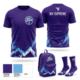 Soft Poly Tee Cotton Like Feel, WV Supreme, Men's Basketball, Teamtime, Team time, sublimation, custom sports apparel, team uniforms, spirit wear, spiritwear, sports uniforms, custom shirts, team store, custom team store, fundraiser sports, apparel fundraiser