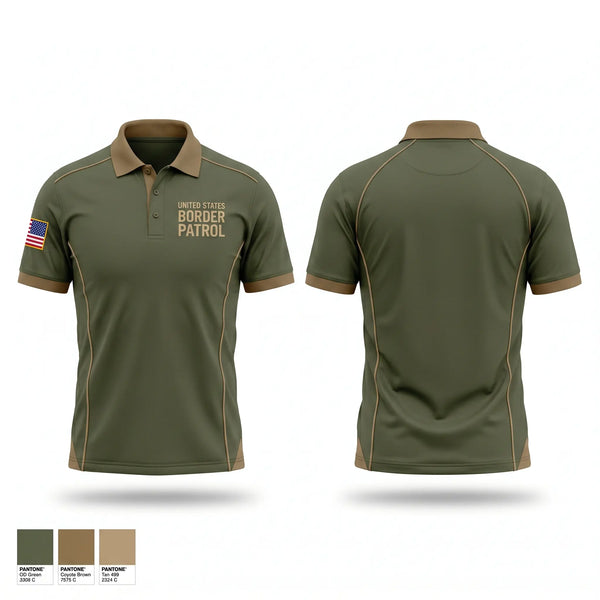 Short Sleeve Performance Polo, United States Border Patrol, Police, Teamtime, Team time, sublimation, custom sports apparel, team uniforms, spirit wear, spiritwear, sports uniforms, custom shirts, team store, custom team store, fundraiser sports, apparel fundraiser