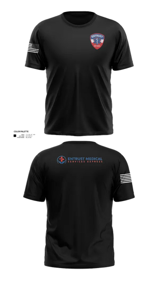 Soft Poly Tee Cotton Like Feel, Entrust Medical Services Express, EMS/EMT, Teamtime, Team time, sublimation, custom sports apparel, team uniforms, spirit wear, spiritwear, sports uniforms, custom shirts, team store, custom team store, fundraiser sports, apparel fundraiser