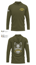 422nd Military Police Company 13862953 Long Sleeve Performance Shirt with hood - 3