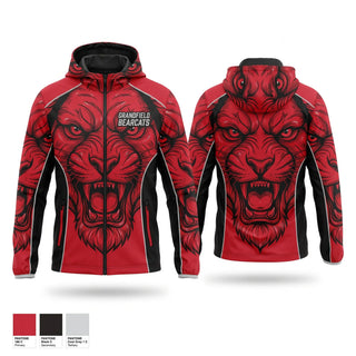 Windbreaker, Grandfield Bearcats, Men's Basketball, Teamtime, Team time, sublimation, custom sports apparel, team uniforms, spirit wear, spiritwear, sports uniforms, custom shirts, team store, custom team store, fundraiser sports, apparel fundraiser