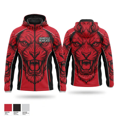 Grandfield Bearcats Windbreaker - 1