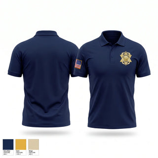 Short Sleeve Performance Polo, Porterville College Police Academy, Police, Teamtime, Team time, sublimation, custom sports apparel, team uniforms, spirit wear, spiritwear, sports uniforms, custom shirts, team store, custom team store, fundraiser sports, apparel fundraiser