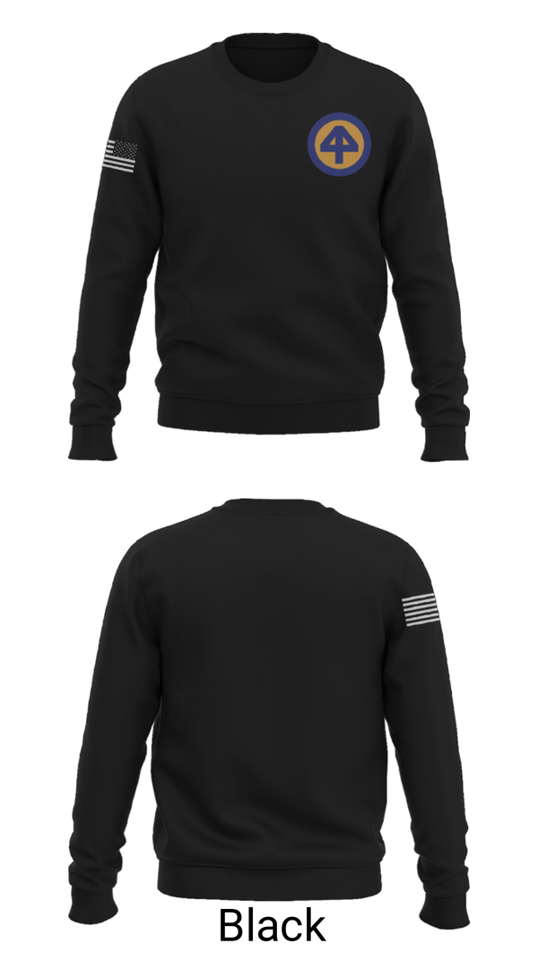 Crew Neck Sweatshirt, A CO 2-113th, Army, Teamtime, Team time, sublimation, custom sports apparel, team uniforms, spirit wear, spiritwear, sports uniforms, custom shirts, team store, custom team store, fundraiser sports, apparel fundraiser