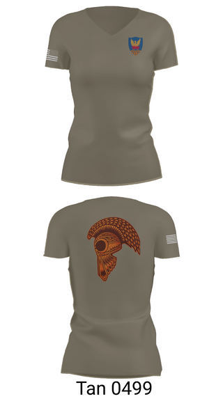 Women's Short Sleeve Vneck Shirt, HHC, 311th (T)SC, , Teamtime, Team time, sublimation, custom sports apparel, team uniforms, spirit wear, spiritwear, sports uniforms, custom shirts, team store, custom team store, fundraiser sports, apparel fundraiser