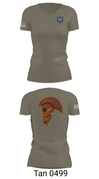 HHC, 311th (T)SC 14853900 Women's Short Sleeve V-neck Shirt - 68