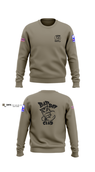 Crew Neck Sweatshirt, 3rd PLT Bad Boys3rd PLT Bad Boys3rd PLT Bad BoysDismount Ewoks, , Teamtime, Team time, sublimation, custom sports apparel, team uniforms, spirit wear, spiritwear, sports uniforms, custom shirts, team store, custom team store, fundraiser sports, apparel fundraiser