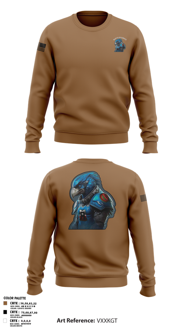 Crew Neck Sweatshirt, Battlehawks, , Teamtime, Team time, sublimation, custom sports apparel, team uniforms, spirit wear, spiritwear, sports uniforms, custom shirts, team store, custom team store, fundraiser sports, apparel fundraiser