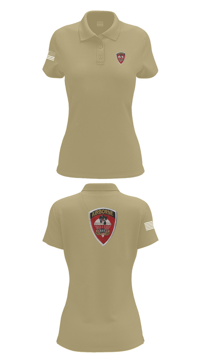 101st Airborne 37445934 Women's Short Sleeve Performance Polo  - 95