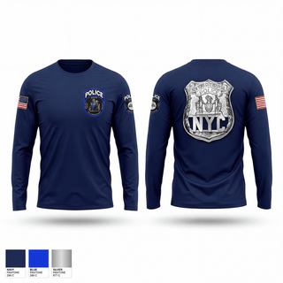 Long Sleeve Performance Shirt, NYHP - NYCs Courageous, Police, Teamtime, Team time, sublimation, custom sports apparel, team uniforms, spirit wear, spiritwear, sports uniforms, custom shirts, team store, custom team store, fundraiser sports, apparel fundraiser