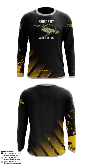 Long Sleeve Performance Shirt, Sargent Farmers, Wrestling, Teamtime, Team time, sublimation, custom sports apparel, team uniforms, spirit wear, spiritwear, sports uniforms, custom shirts, team store, custom team store, fundraiser sports, apparel fundraiser