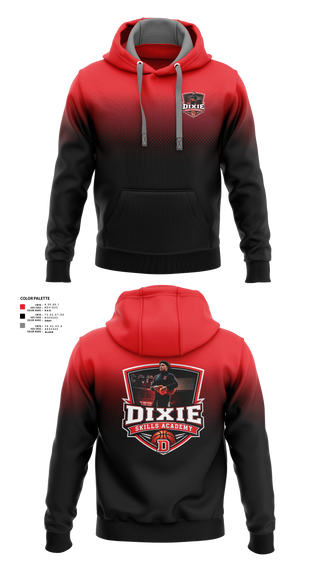 Hoodie, Dixie Skills Academy, Men's Basketball, Teamtime, Team time, sublimation, custom sports apparel, team uniforms, spirit wear, spiritwear, sports uniforms, custom shirts, team store, custom team store, fundraiser sports, apparel fundraiser